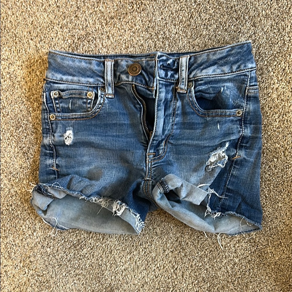 American Eagle Outfitters Women's Blue Denim Shorts